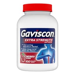 Gaviscon Extra Strength Chewable Tablets (Cherry) product photo