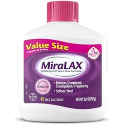 MiraLAX (Polyethylene Glycol 3350) product photo